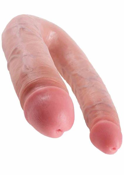 Dildo Dwustronne Double Trouble 18Cm Cieliste zdjęcie 3