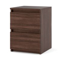 Szafka Nocna Mała Wąska Z 2 Szufladami Dąb Wenge Stolik Do Sypialni Salonu