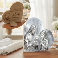 Obrazek Pamiątka Komunii dla Dziewczynki 15x15 Grawer Prezent od Dziadków