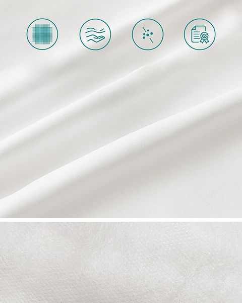 Poduszka do spania Songmics 80 x 40 cm wypełnienie 800 g z torbą zdjęcie 5