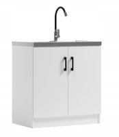 Szafka kuchenna pod zlew KD 80 biała (W2)