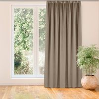 Zasłona VILA velvetowa na taśmie smok 265x270 beżowa wzór 3 Homede