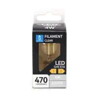Żarówka LED Filament G45 E14 4W 470lm zimna do biura energooszczędna