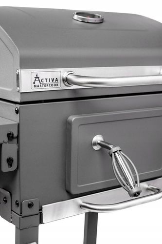 Grill Węglowy Activa Mastercook Angular Smart Ruszt Chromowany 42 x 31,3 cm na Arena.pl
