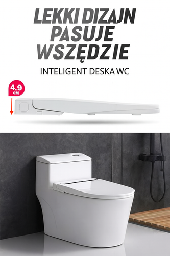 Deska Sedesowa Inteligentna wolnoopadajaca intim Spa z funkcją bidetu Smart na Arena.pl