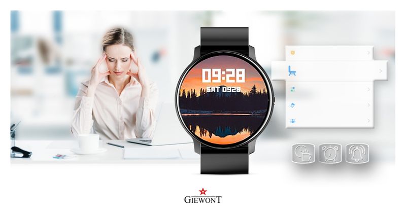 Smartwatch Giewont GW120-2 PRO Czarny zdjęcie 16
