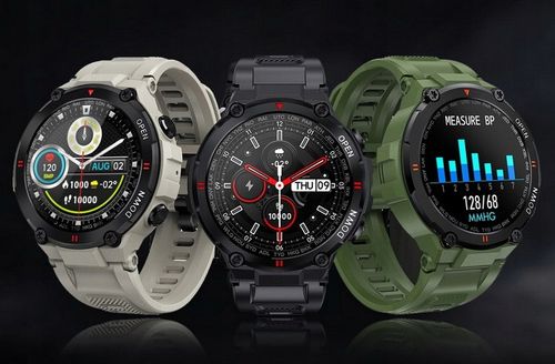 WOJSKOWY ZEGAREK SMARTWATCH PULSOMETR ROZMOWY POLSKIE MENU MOCNA BATERIA na Arena.pl