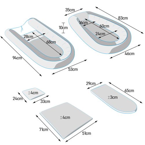 KOKON DLA NIEMOWLĄT BAWEŁNIANY ZESTAW 4 ELEMNTY JEŻ na Arena.pl