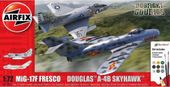 Samoloty do sklejania Zestaw Mig 17F Fresco + Douglas A-4B Skyhawk AIRFIX