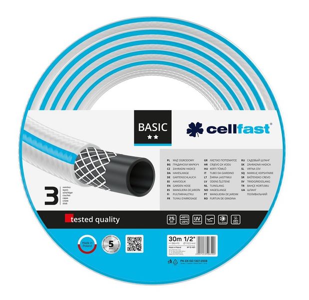 WĄŻ OGRODOWY BASIC 1/2'' 30MB - C 10-401 zdjęcie 3