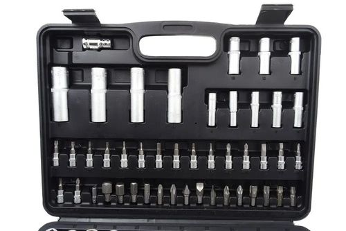 ZESTAW NARZĘDZI KLUCZY NASADOWYCH NASADKI I BITY 94 EL. 1/2" 1/4" 10-32 na Arena.pl