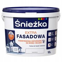 Farba akrylowa fasadowa Śnieżka 10 l biel mat