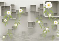 FOTOTAPETA FLIZ tunel kwiaty abstrakcja 3D 350x245