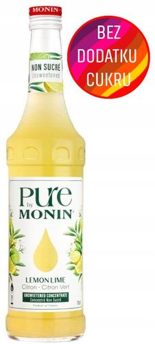 Syrop bez cukru PURE by MONIN LEMON LIME Sugarfree 700ml na Arena.pl
