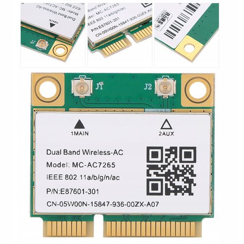 Karta sieciowa PCI-E MC-AC7265 mini PCI-E na Arena.pl