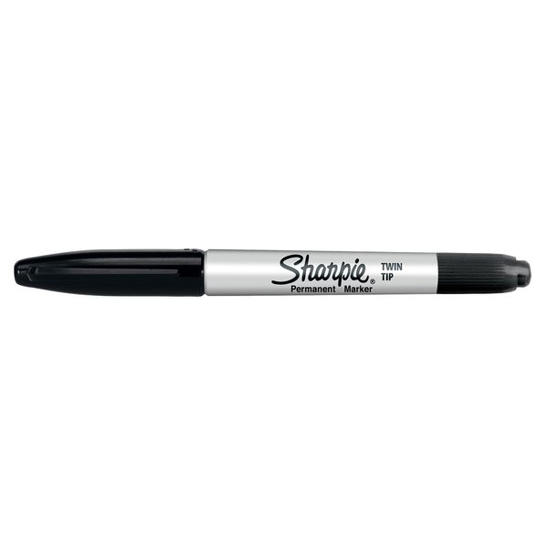 MARKER SHARPIE TWIN TIP CZARNY - I-S1985877 zdjęcie 1