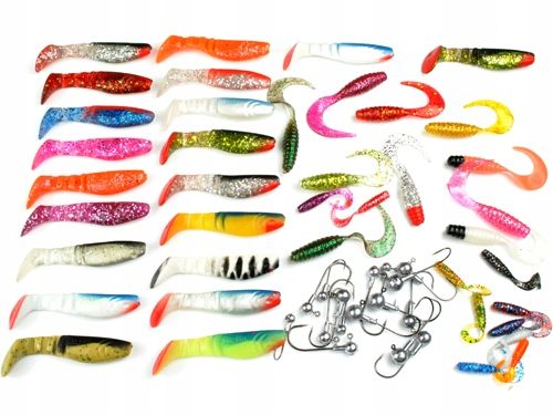 ZESTAW wędkarski SPINNING jaxon WĘDKA 2,4m kołowrotek +58 elementów Z45 zdjęcie 2