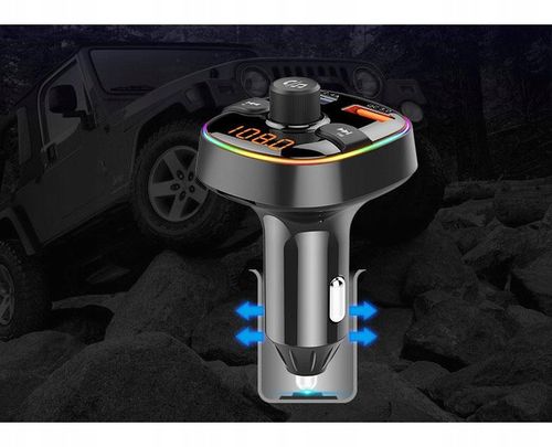 Transmiter FM Bluetooth v.5.0 USB QC3.0 + USB 2.4A microSD MP3 FLAC na Arena.pl