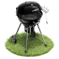 GRILL WĘGLOWY OKRĄGŁY OGRODOWY EMALIA KOLER EMBER C2 TERMOMETR POKRYWA 54cm