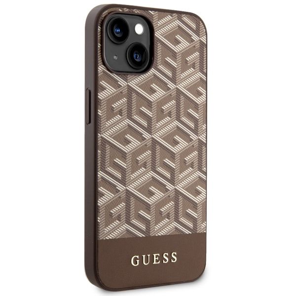 Etui Guess do iPhone 15 Plus, iPhone 14 Plus, Brązowy, MagSafe zdjęcie 4