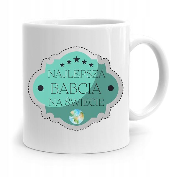 Kubek Dla Babci Na Urodziny Najfajniejsza Babcia Z Nadrukiem Ze Zdjęciem zdjęcie 1