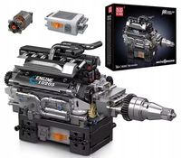 KLOCKI MOULD KING 10205 SILNIK ROLLS-ROYCE V12 ENGINE 733 EL.
