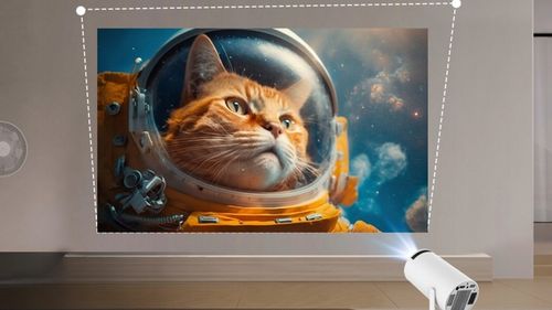 PROJEKTOR HY300 2025 NOWA WERSJA 4K WIFI PRZENOŚNY SMART ANDROID TV BIAŁY na Arena.pl