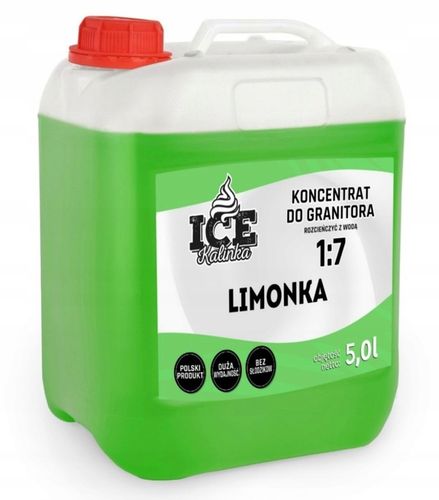 Syrop do granitora 5l slushy LIMONKA lemoniada wydajność 1:7 SLUSH SYRUP na Arena.pl