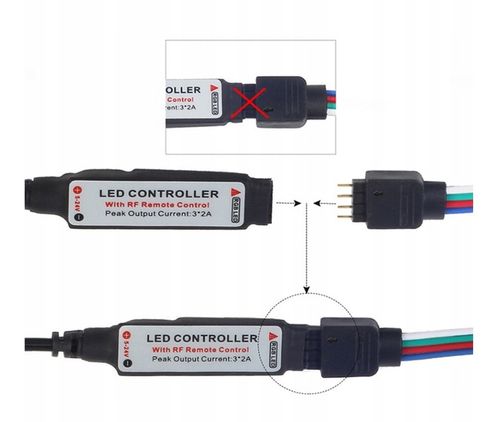 Taśma LED z pilotem zdalnego sterowania zasilana baterią 3m na Arena.pl
