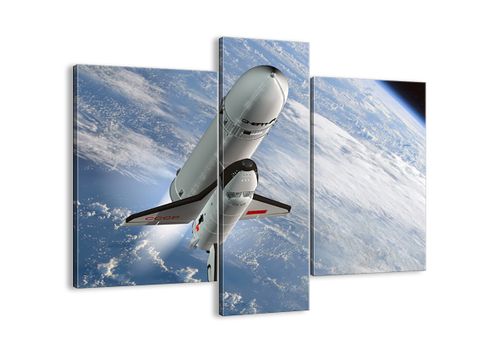Obraz Na Płótnie - Sputnik Orbita - 95X80 Cm - Cb95X80-0496 na Arena.pl