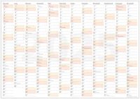 Planer A1 Kalendarz 2025 84x59 zmazywalny z mocowaniem samoprzylepnym