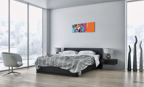 Obraz Na Płótnie - Abstrakcja Kolor - 90X30 Cm - Ca90X30-3601 na Arena.pl