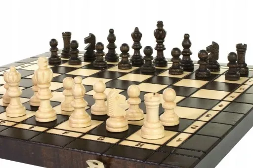 GRY DREWNIANE 3w1 = SZACHY + WARCABY + BACKGAMMON zdjęcie 1