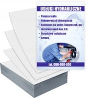 Ulotki A6 100 szt firmowe reklamowe USŁUGI HYDRAULICZNE + PROJEKT GRATIS