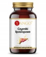 Yango CZYNNIKI LIPOTROPOWE 90kapsułek wsparcie METABOLIZM TŁUSZCZÓW WĄTROBA