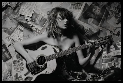 Plakat 60x40cm Młoda Gitarzystka na Arena.pl
