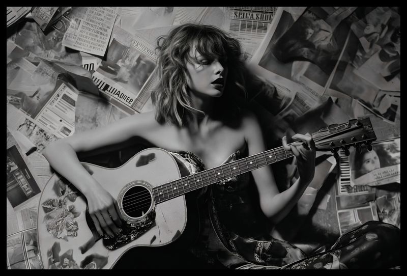 Plakat 60x40cm Młoda Gitarzystka zdjęcie 2