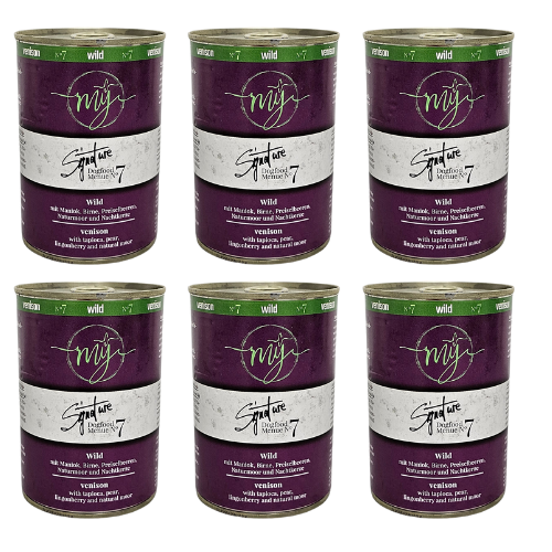 6x Dziczyzna 75% z maniokiem żurawiną i torfem leczniczym 410g dla psa na Arena.pl