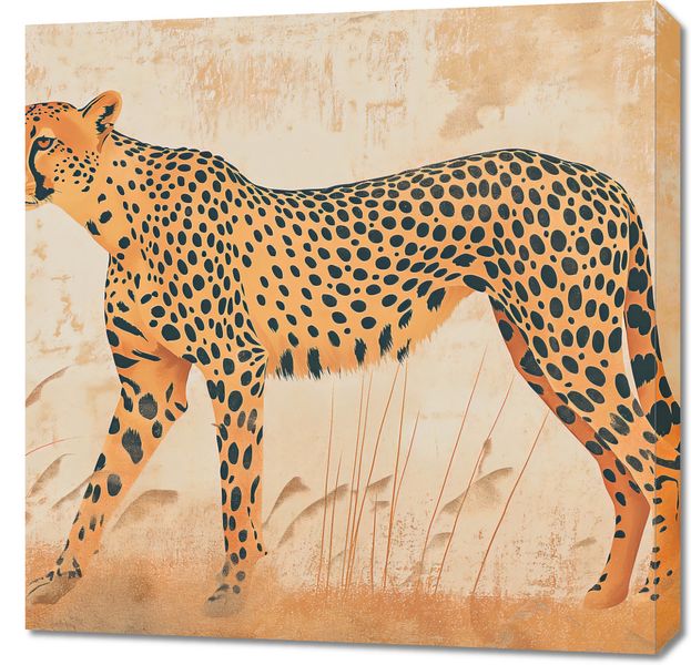 Obraz 70x70cm Gepard w Ruchu zdjęcie 1