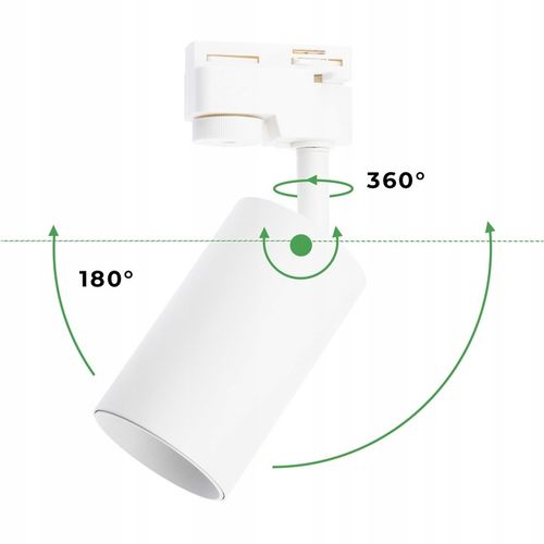 Zestaw Szynoprzewód Szyna 4m + 8x Lampa Reflektor GU10 230V Sufitowa na Arena.pl