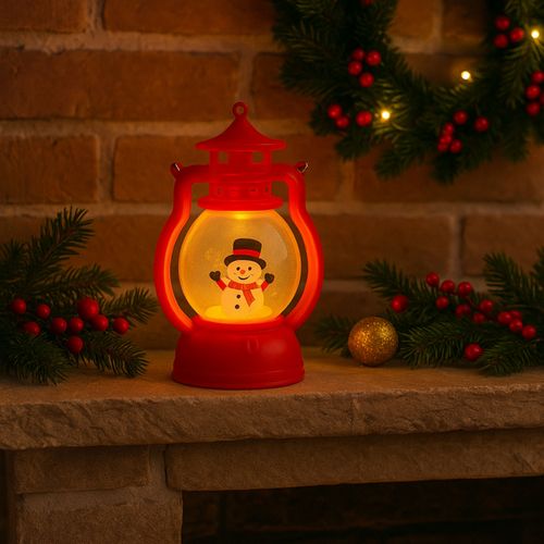 LAMPION 12,6 CM LED BAŁWANEK ŚWIECZNIK OZDOBA na Arena.pl