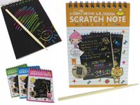 Kolorowanka wydrapywanka ZDRAPYWANKA karty 10x14