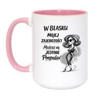 Duży Biało-Różowy 450 ml