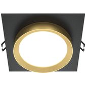 Lampa podstropowa Hoop DL086-GX53-SQ-BG downlight czarna złota