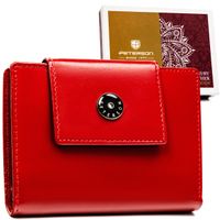 portfel damski skórzany ptn 70616-9-ngv-5861 red