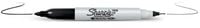 Markery permanentne Twin Tip czarne (12szt)