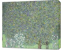 Obraz 70x60cm Rosebushes under the Trees, Klimt Vintage