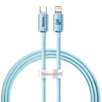 Kabel Baseus CAJY001303 Lightning - USB-C PD 20W 480Mb/s 1,2m - niebieski