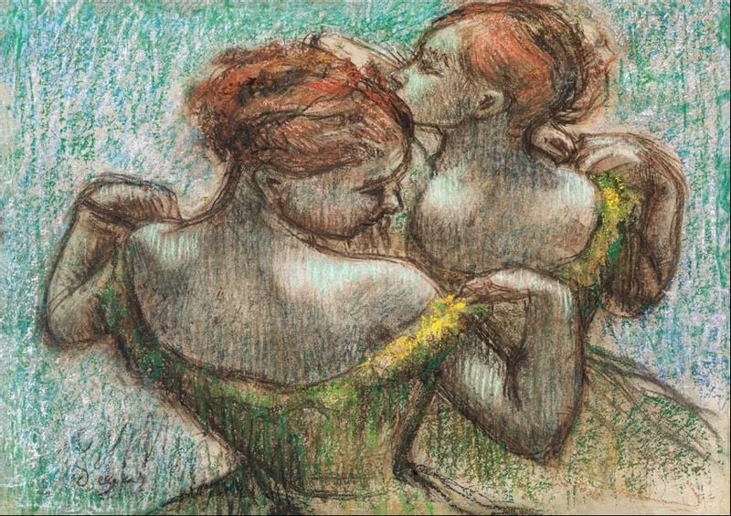 Two Dancers, Edgar Degas - plakat 30x40 cm zdjęcie 1