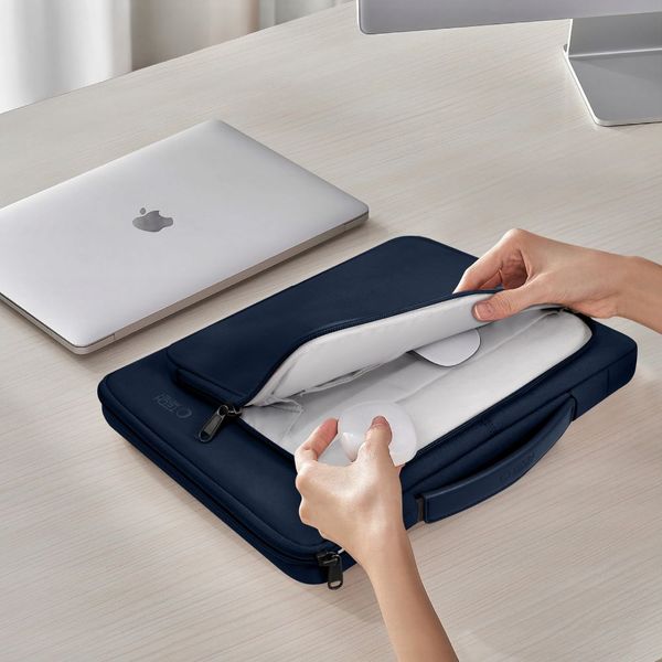 tech-protect basic bag laptop 13-14 navy blue zdjęcie 7